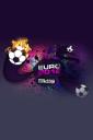 Euro 2012 - football flame - free iPhone background